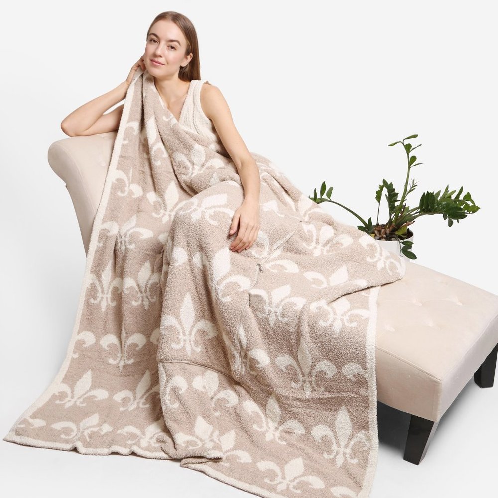 P/S 2 in 1 Blanket/Pillow! Zebra Print Luxury Soft Throw Blanket&Pilow·ComfyLuxe